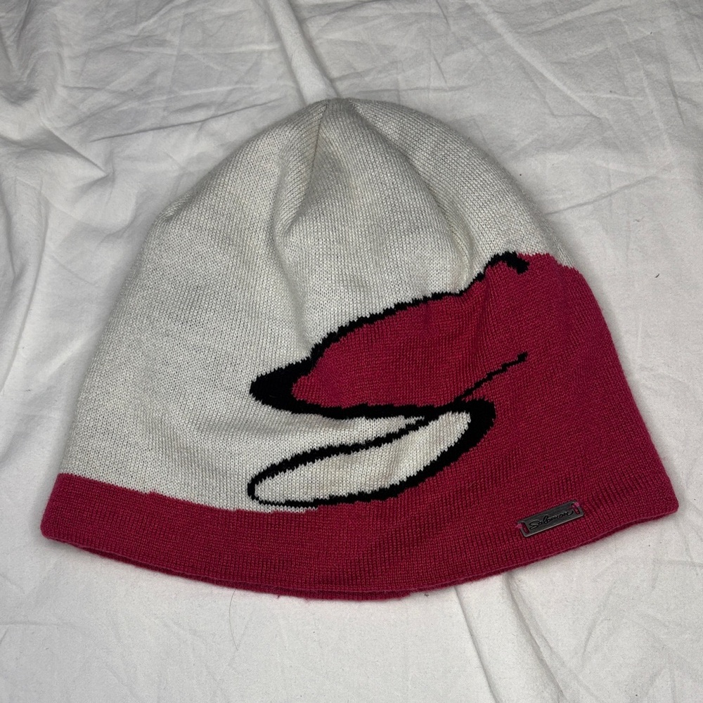 Salomon Pink and white toque Beanie